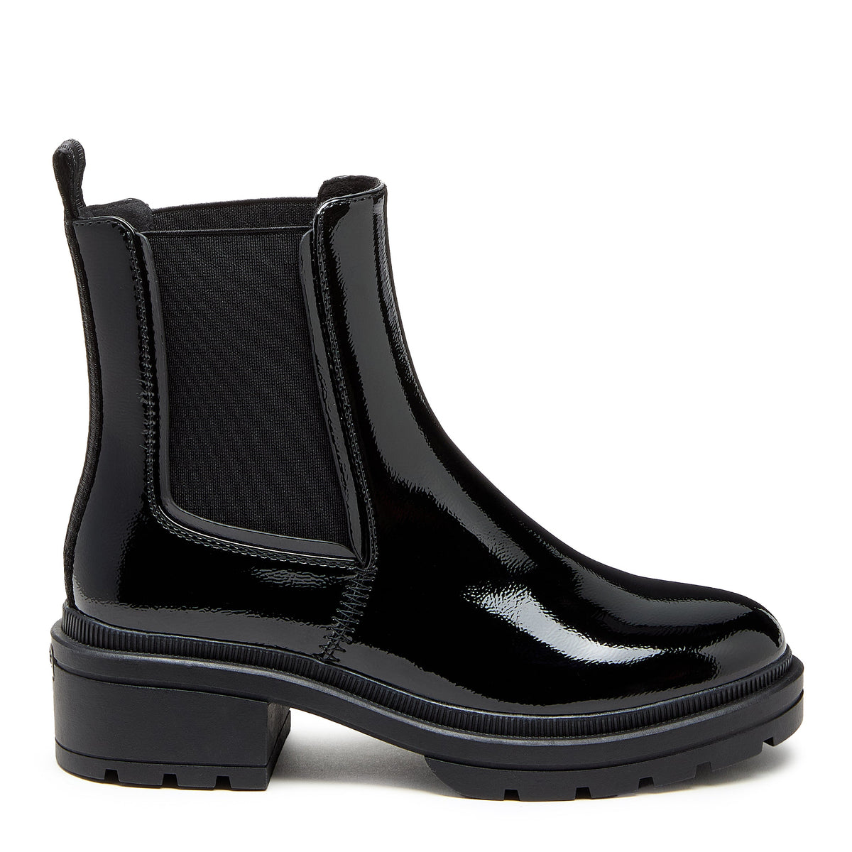 Rocket Dog Iggie Black Patent Chelsea Boot