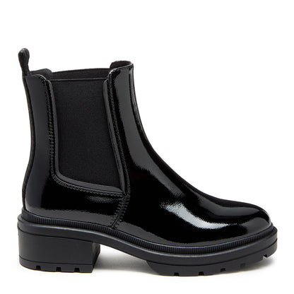 Rocket Dog Iggie Black Patent Chelsea Boot