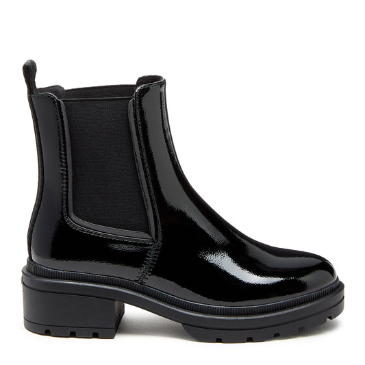 Rocket Dog Iggie Black Patent Chelsea Boot