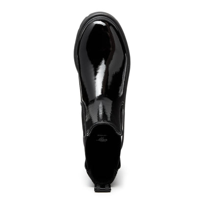Rocket Dog Iggie Black Patent Chelsea Boot