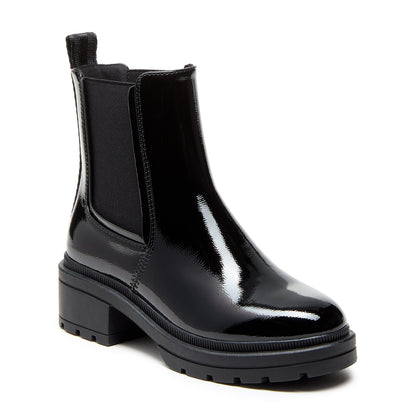 Rocket Dog Iggie Black Patent Chelsea Boot