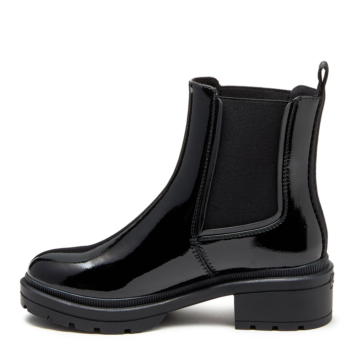 Rocket Dog Iggie Black Patent Chelsea Boot