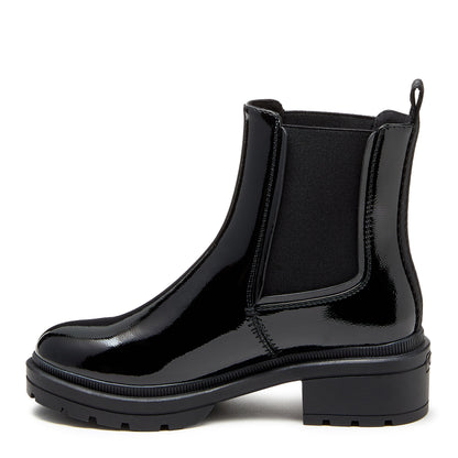 Rocket Dog Iggie Black Patent Chelsea Boot