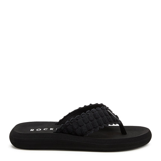 Rocket Dog Spotlight Black Atom Flip Flops