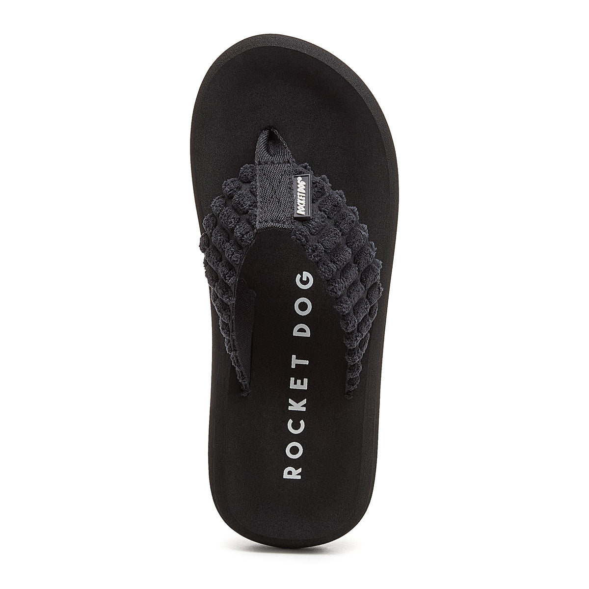 Rocket Dog Spotlight Black Atom Flip Flops