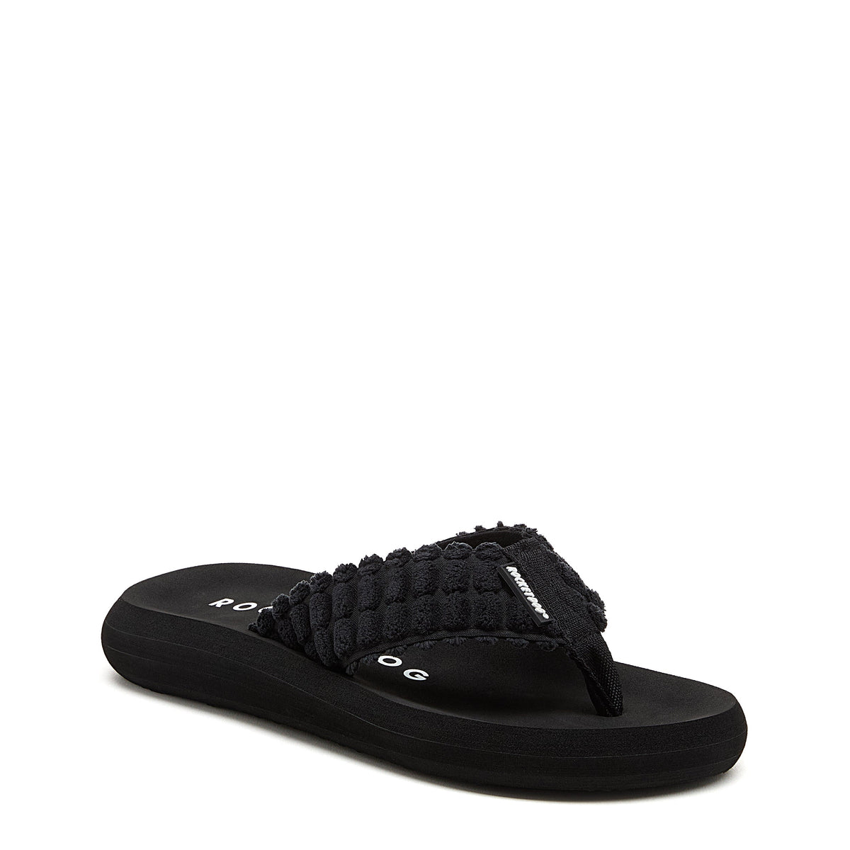 Rocket Dog Spotlight Black Atom Flip Flops