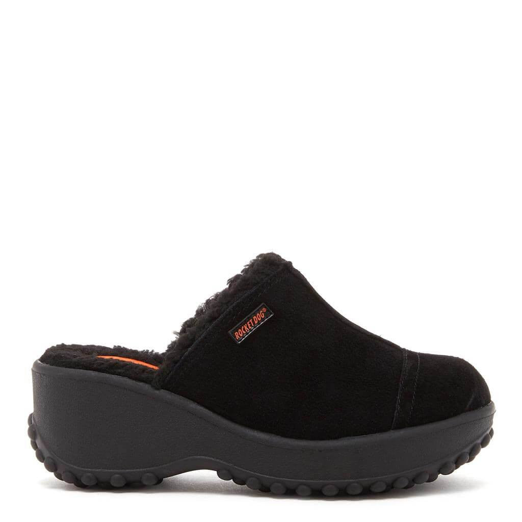 Rocket Dog Fran Nubuck Black Clog