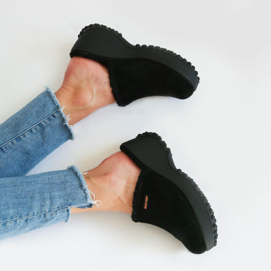 Rocket Dog Fran Nubuck Black Clog