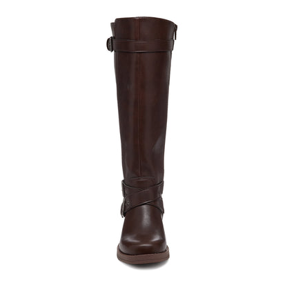 Rocket Dog Rocket Dog Women’s Fillie Dark Brown Tall Buckle Boots