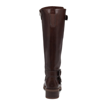Rocket Dog Rocket Dog Women’s Fillie Dark Brown Tall Buckle Boots